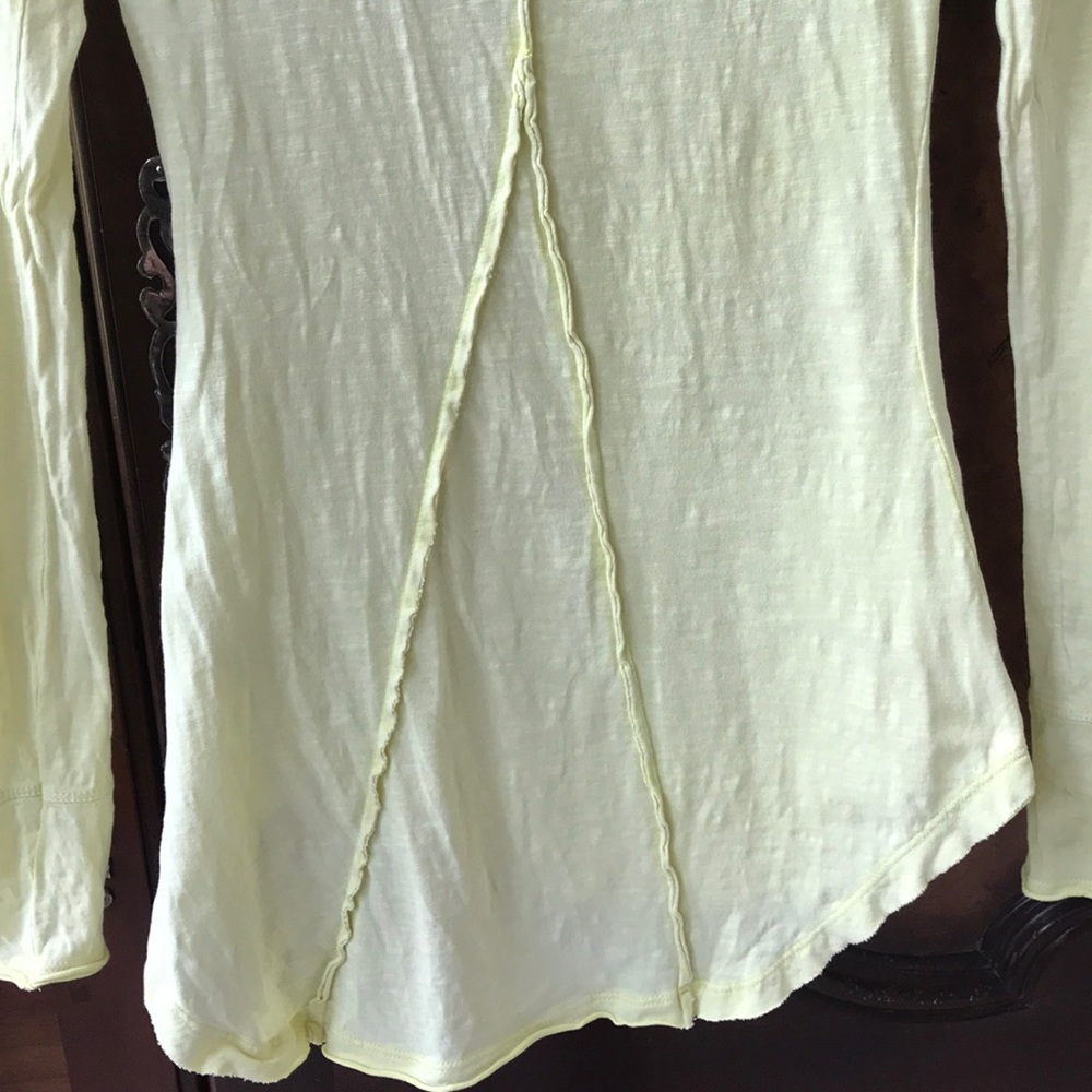 Free People Henley w/ Cotton Crocheted Lace - Picture 5 of 7
